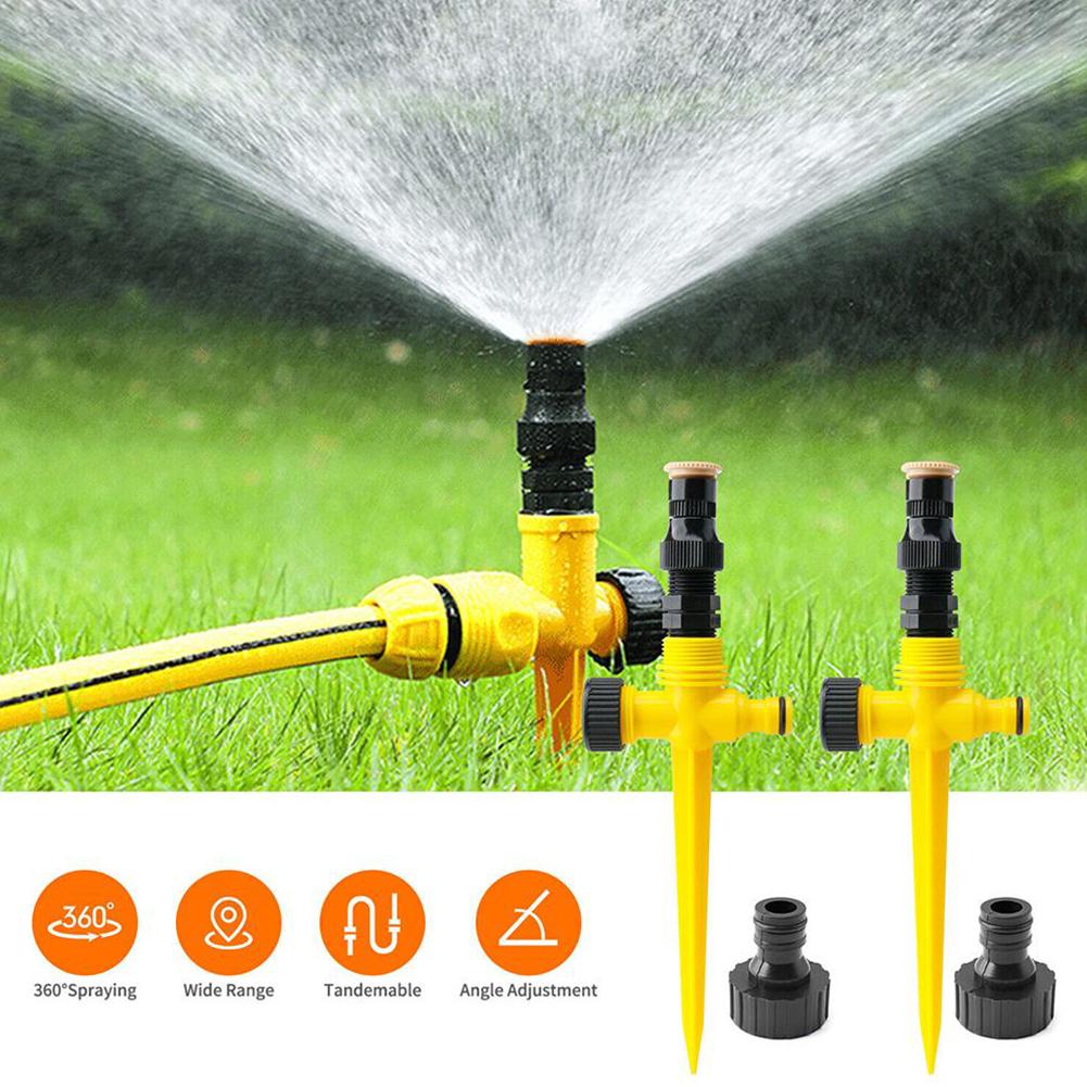 Smart Garden Monitoring System - 360° Adjustable Garden Sprinkler with Ground