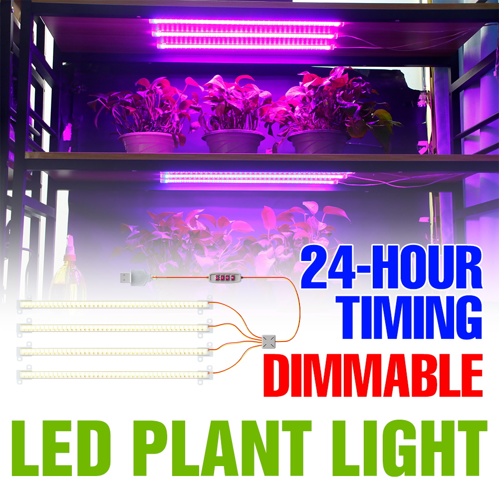 Hydroponic Grow Pod - LED Indoor Plant Light Bar USB