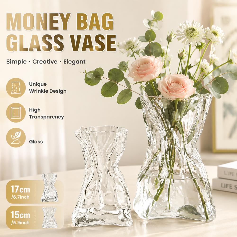 Hydroponic Grow Pod - Creative Folded Money Bag Transparent Glass