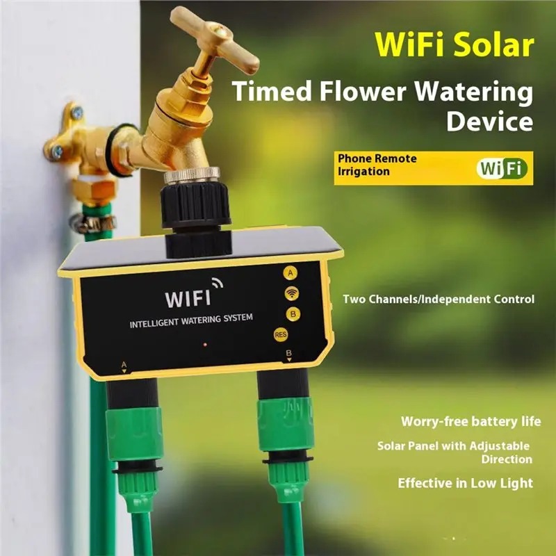 1/2 Outlets WIFI Solar Irrigat - огляд і ціна Smart Garden Monitoring System
