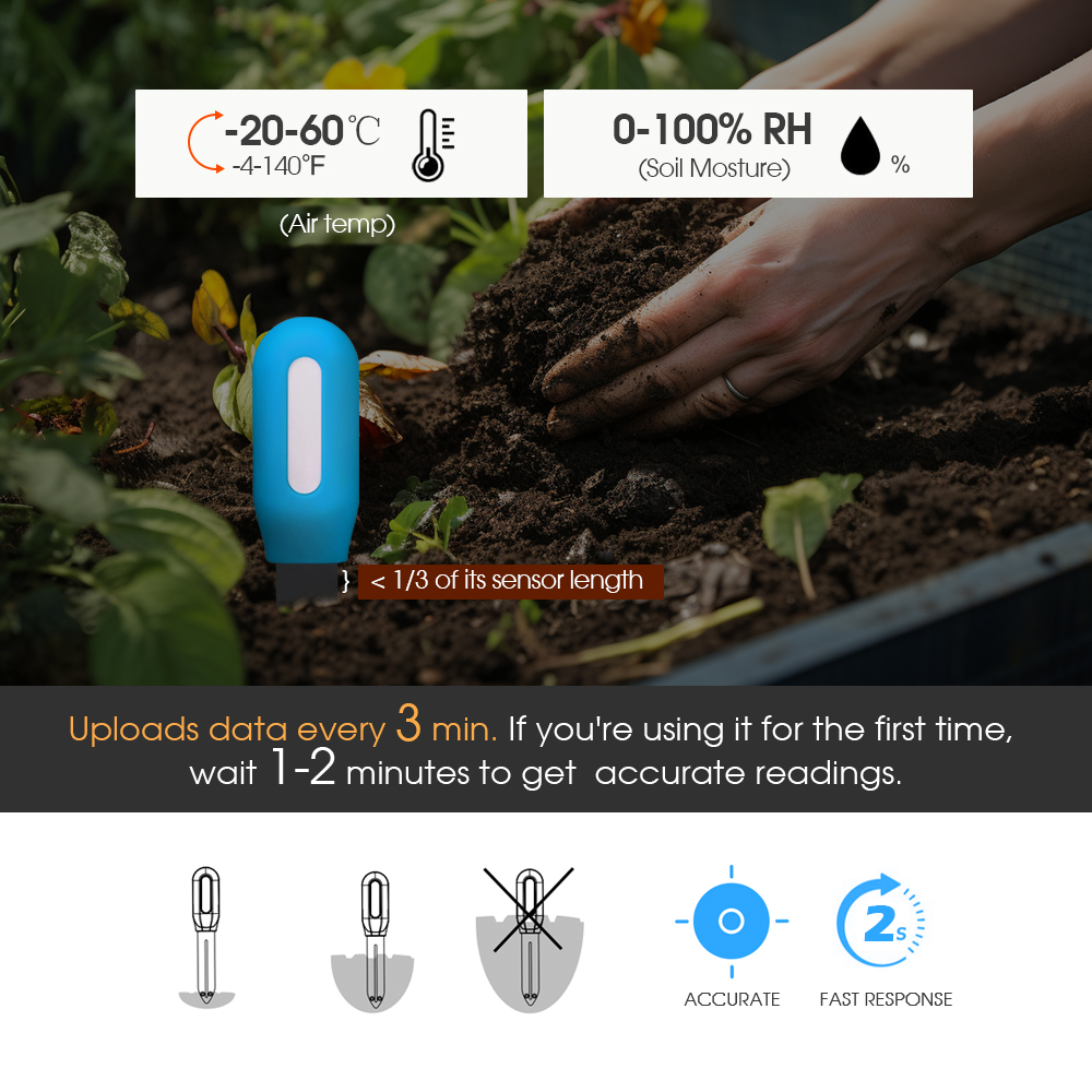 Smart Zigbee Soil Sensor for H - огляд і ціна Smart Garden Devices
