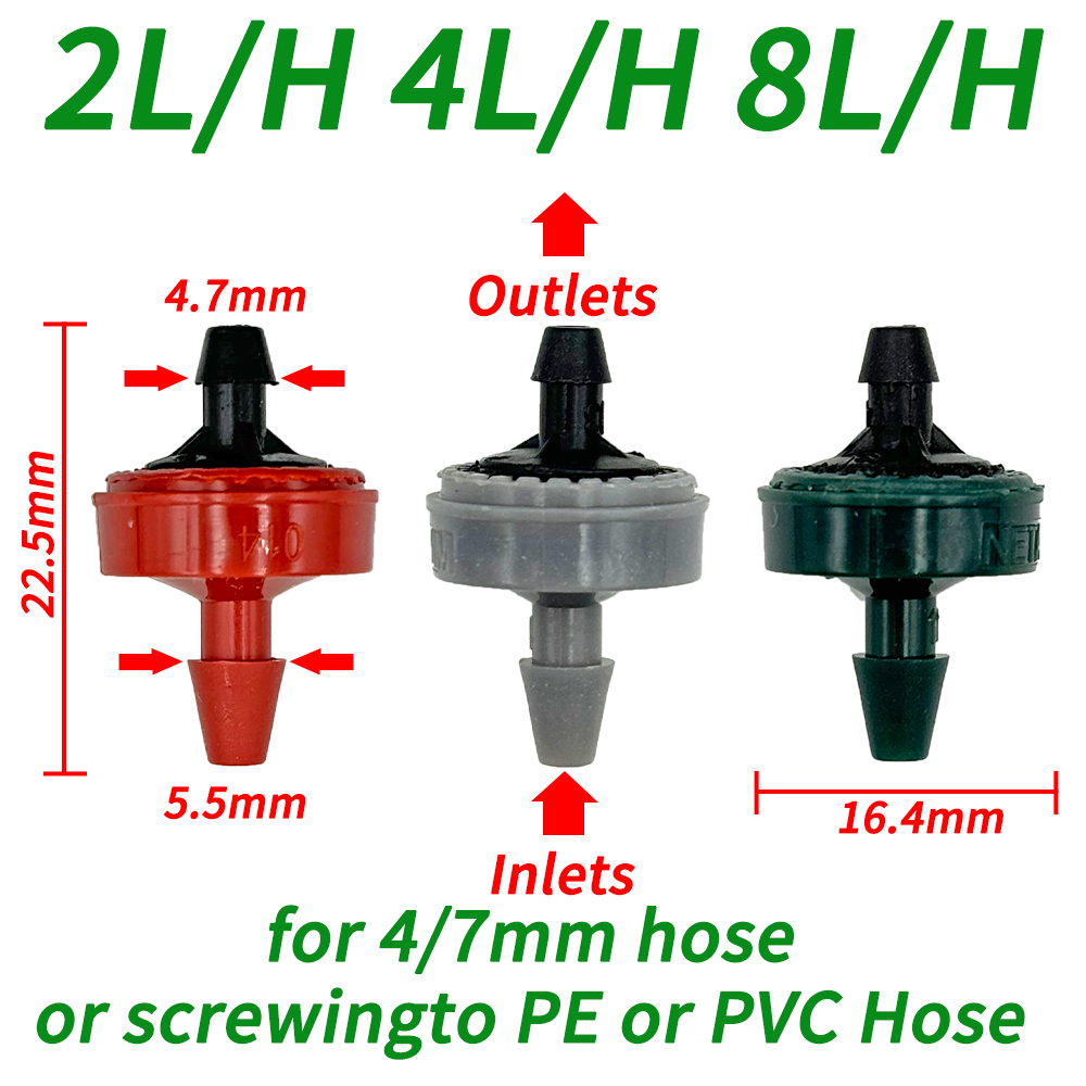 20-50pcs Greenhouse 8L/H Adjus - огляд і ціна Smart Garden Sprinkler System