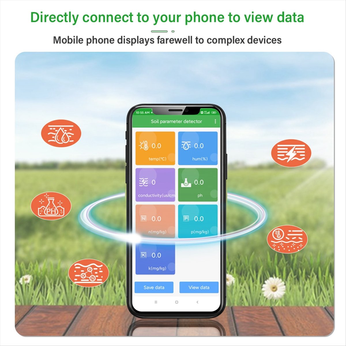 A08I Soil PH Meter Moisture Te - огляд і ціна Smart Garden Nutrients