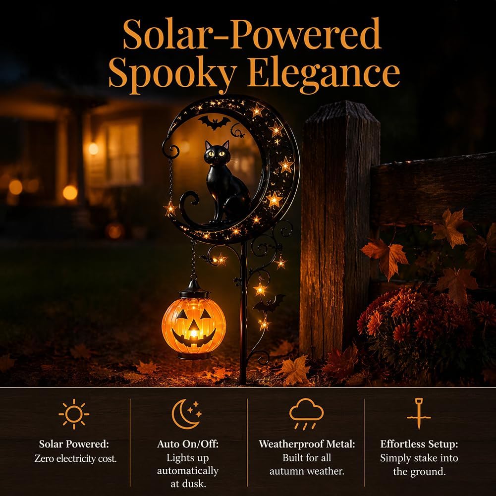 Solar Halloween Black Cat & Pu - огляд і ціна Smart Garden Solar