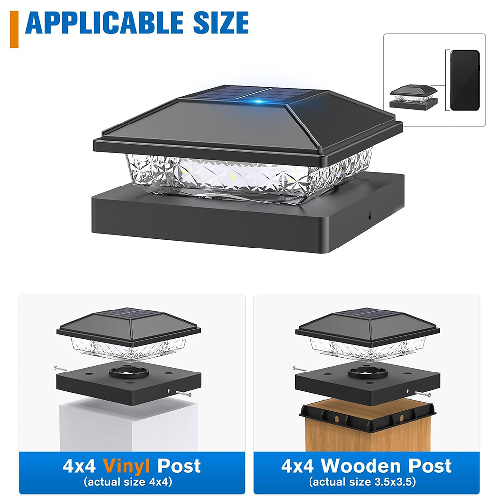 6/12X Outdoor Solar Post Cap L - огляд і ціна Smart Garden Smart Fence