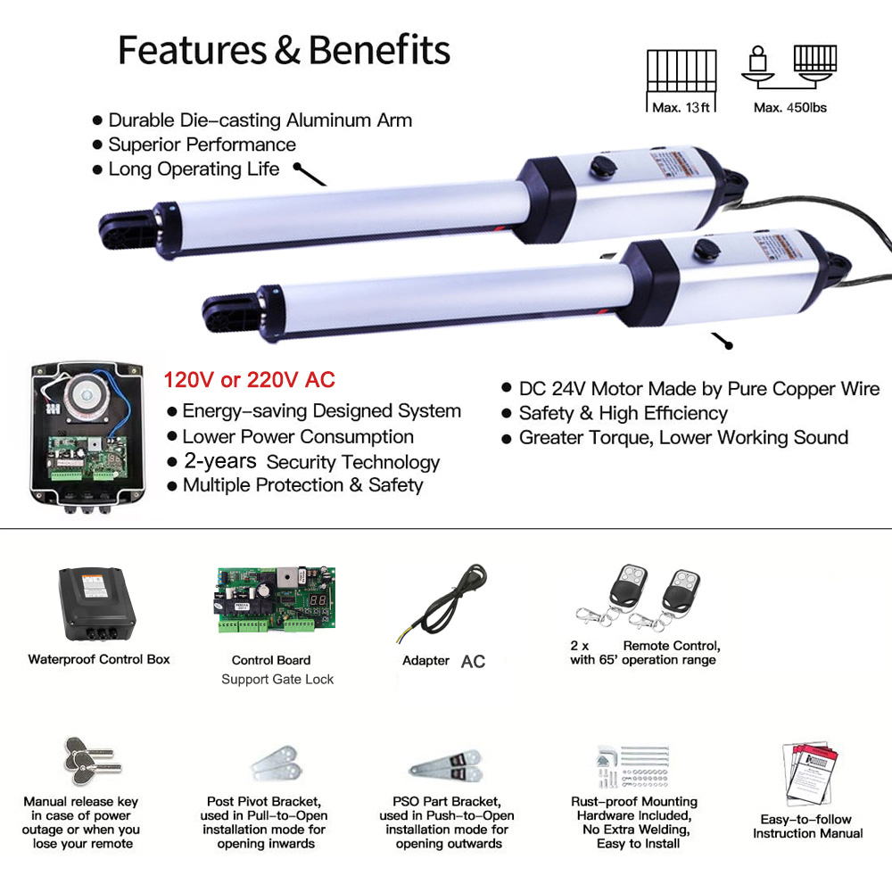 MK702 Automatic Swing Gate Ope - огляд і ціна Smart Garden Smart Fence