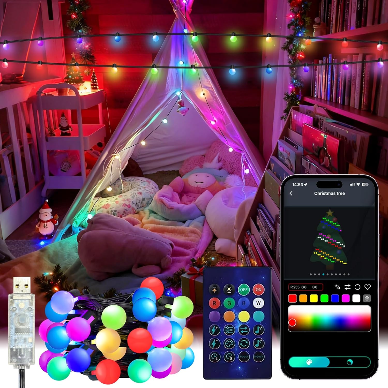 Smart Globe String Lights 5/10 - огляд і ціна Smart Garden Led Lights
