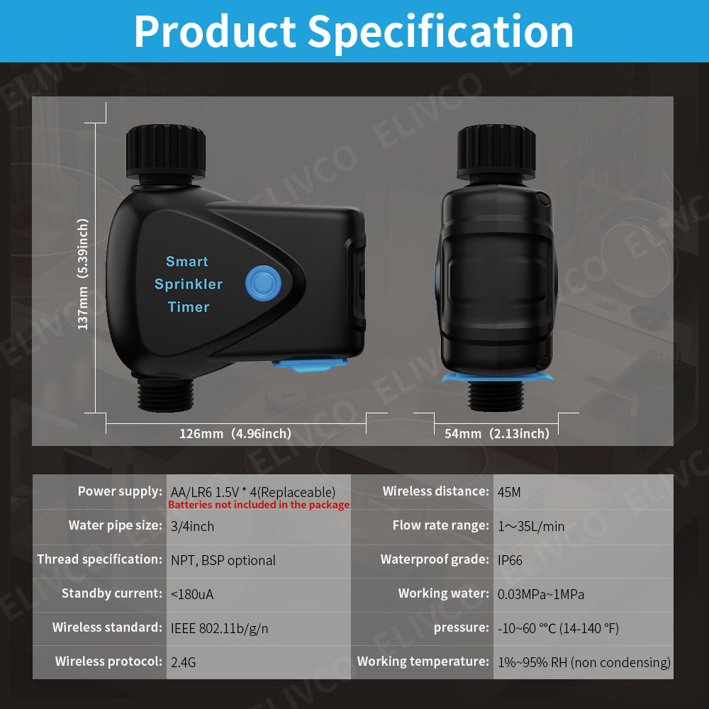 Tuya WiFi Smart Water Device w - огляд і ціна Smart Garden Devices