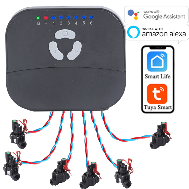 6 Zone WIFI Connect Tuya Smart - огляд і ціна Smart Garden Monitoring System