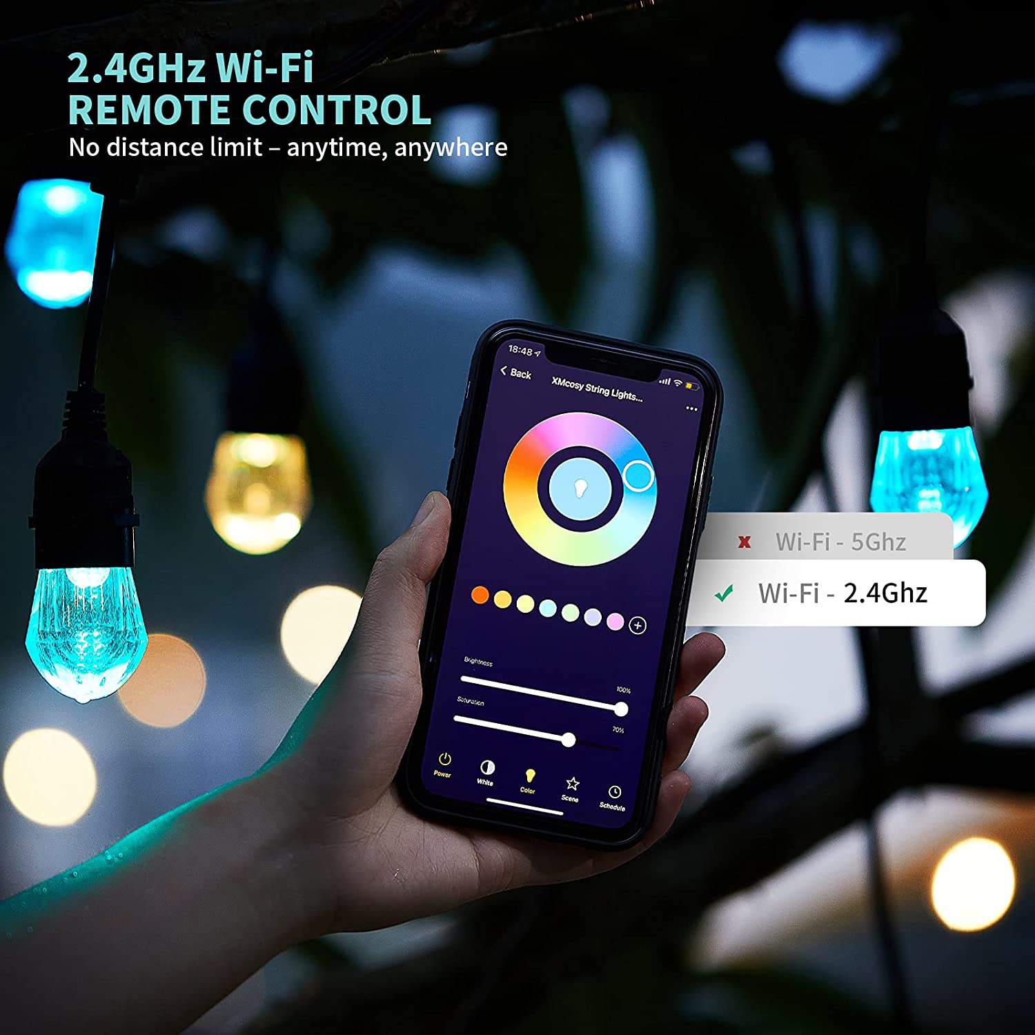 WiFi Tuya Smart RGB LED String - огляд і ціна Smart Garden Led Lights