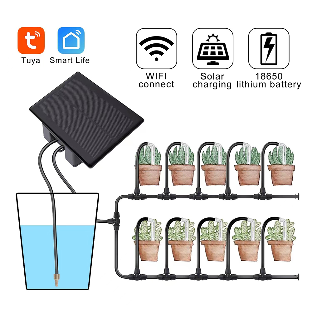 Tuya WiFi Solar Water Pump Tim - огляд і ціна Smart Garden Iot