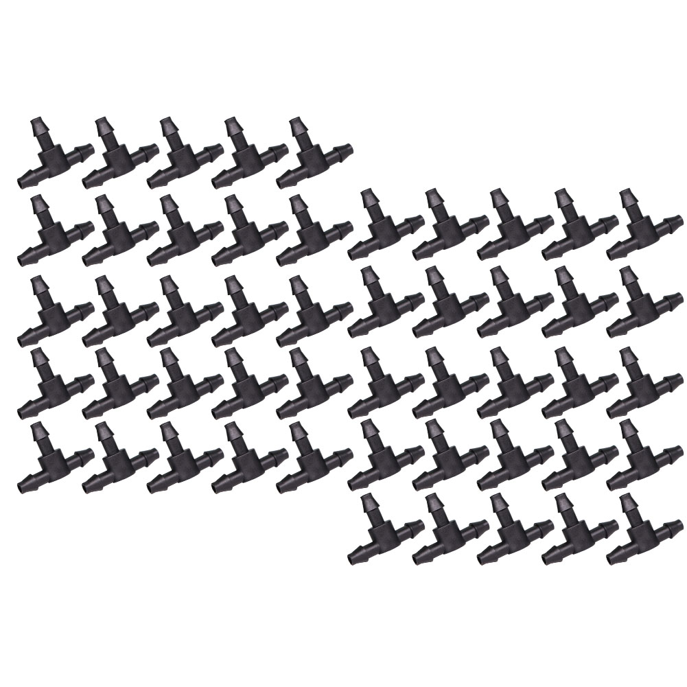50 Pcs Black 1/4 Inch Barbed T - огляд і ціна Smart Garden Sprinkler System